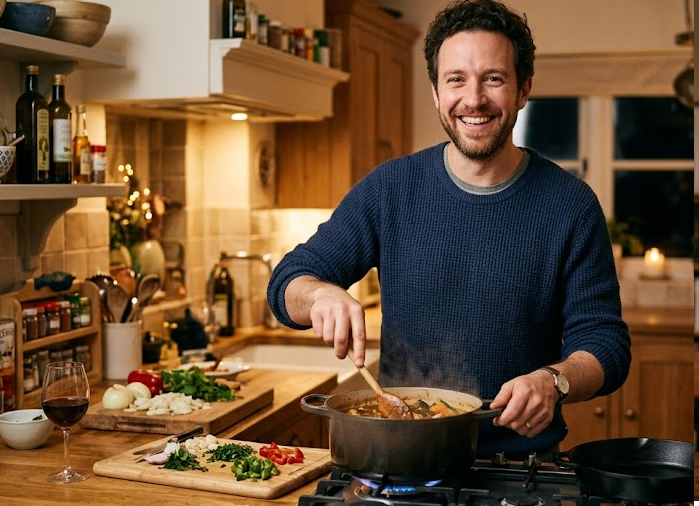 Čerstvá sezónna zelenina a ovocie pestro naukladané na stole, symbolizujúce pestrú a vyváženú stravu